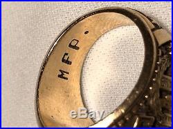 Vintage John Roberts 1973 10k Gold Jim Thorpe H. School Men's Ring Size 9.75-10