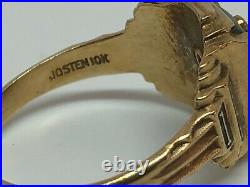 Vintage Jostens Hilton High School Class Of 1961 Men's Ring 10k Gold Sz 7 1/2