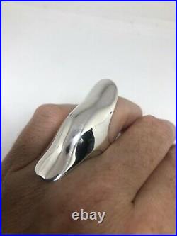 Vintage Knuckle Ring 925 Sterling Silver Size 8