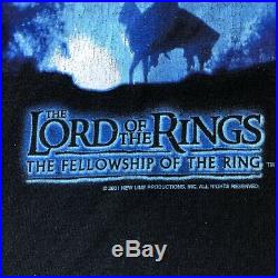 Vintage Lord Of The Rings Movie Promo Shirt 2001 Giant Tag sz XL