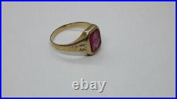 Vintage Masonic Ring 10k Gold Men's