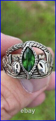 Vintage Men Lord Of The Rings Aragon Signet Ring Sterling Silver Rare L@@k