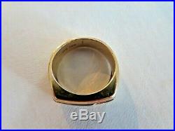 Vintage Men's 10K Yellow Gold Diamond Pinky Ring 6.1 Grams Size 5.75 IBG