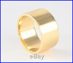 Vintage Men's Gents Heavy Wide Solid 18Ct 18k Gold Wedding Ring / Band