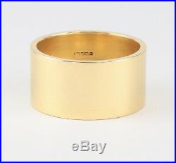 Vintage Men's Gents Heavy Wide Solid 18Ct Gold Wedding Ring / Band