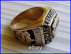 Vintage Mens 10k Gold Harley Davidson Electraglide Motorcycle Club Ring Size 14