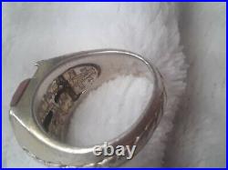 Vintage Mens 10k Gold & Silver Ring