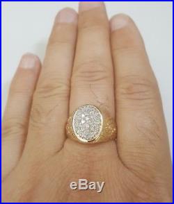 Vintage Mens 10k Yellow Gold Diamond Ring 0.50 TCW Size 10