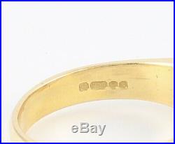 Vintage Mens Gents 18Ct 18K Gold Ring Three Stone Diamond 0.75 Carat In Total