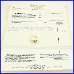 Vintage Mens Heavy 14K. 75 CT DIAMOND CLUSTER RING 9.7g $2950 Appraisal Sz 10.5