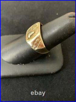 Vintage Mens Masonic Ring 10K Gold G