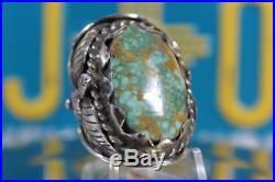 Vintage Navajo Royston Turquoise Sterling Silver Men's Ring #20