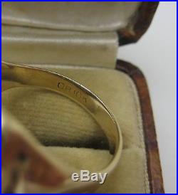 Vintage Ostby Barton Gold & Silver Warrior Intaglio Ring Mens Or Ladies