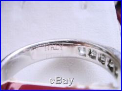 Vintage Platinum 1ct Vs/h Diamond Mens Wedding Band Ring Size 9.75 10.6gr