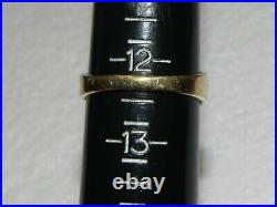 Vintage Resco 10K Yellow Gold & Topaz Stone Men's Ring Sz 12.25 12 1/4 5.2 Grams