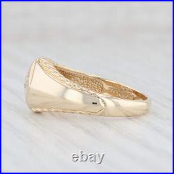 Vintage Round Diamond Solitaire Engagement Wedding Ring 14k Yellow Gold Finish