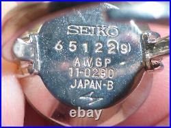Vintage Seiko Ring Watch 11-0290 Purple Dial 17 Jewel 1970s Working Japan Boxed