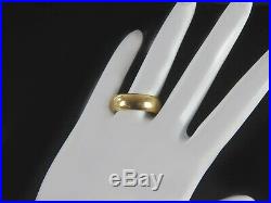 Vintage Solid 14K Yellow Gold Wedding Band Ring 8.25 Unisex For Men Women 7.8 gm