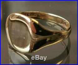 Vintage, Solid Gold Pinky Signet Ring, Boys or Mens Jewellery, UK Hallmarked #Mz