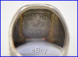 Vintage Sterling Mens Ring C. C. C. USA Civilian Conservation Corps Sz 6.25 1934