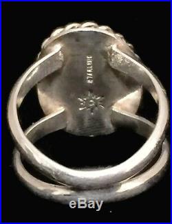 Vintage Sterling Silver Southwest Fire Agate Handmade Men Ring Size 10.75 10.4g