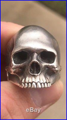 Vintage Style Men Courts And Hackett Keith Richards Skull Biker Ring WithBox