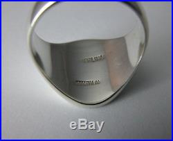 Vintage Tiffany & Co Sterling Silver Men's Seal Signet Ring