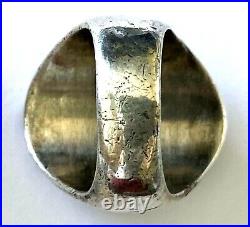 Vintage Turquoise Native American Heavy 24.4gr Men's Ring Sterling Size 8.75