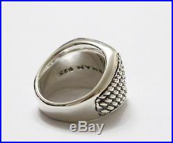 Vintage USed David Yurman Men's Maritime Rope Sterling Silver Ring Size 12