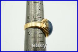 Vintage Uncas 1/20 12k Gold Filled Black White Stone Men's Ring Size 9.5