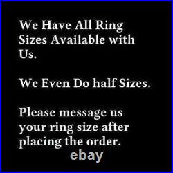 Vintage style Real 925 Silver Simulated Ruby Pinky Men's Wedding Band Ring