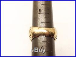 Vtg 10K Gold Eagle Star Sapphire Ring Sz 9 Heavy Signet Chunky Biker Huge Mens