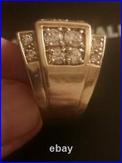 Woo, specially made, 9ct gold mens vintage ring, definitely a statement piece