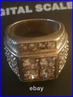 Woo, specially made, 9ct gold mens vintage ring, definitely a statement piece